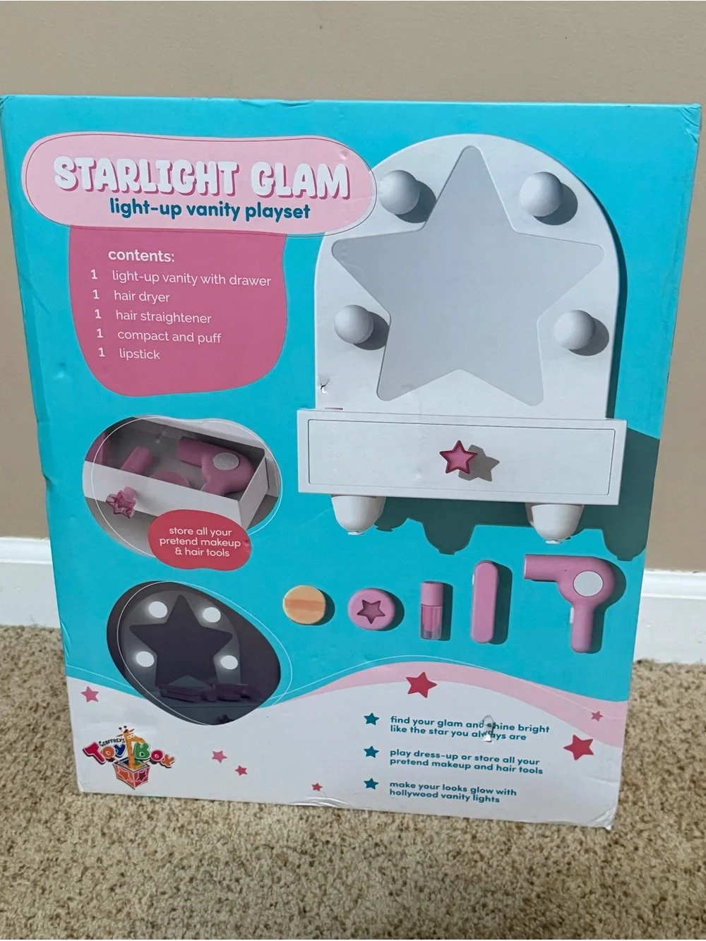 Starlight Glam Light-Up Vanity Playset - Pink by